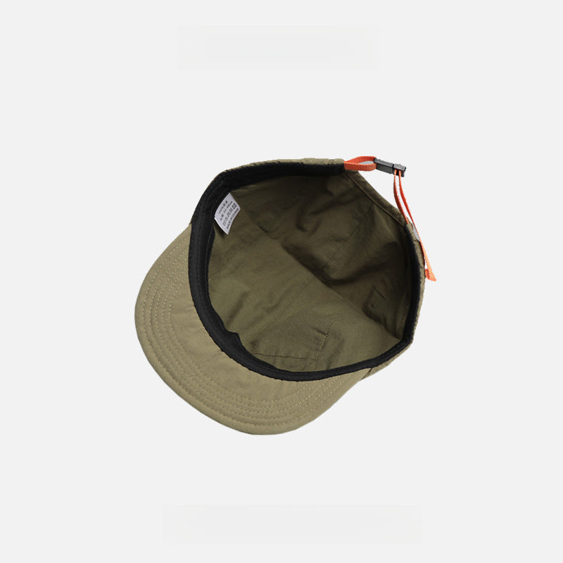 Japanese Style Quick-Drying Breathable Short Brim 5 panel Cap