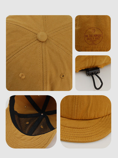 Washed Cotton Soft Top Drawstring Tooling Baseball Cap