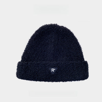 Japanese S Embroidery Plush Beanie