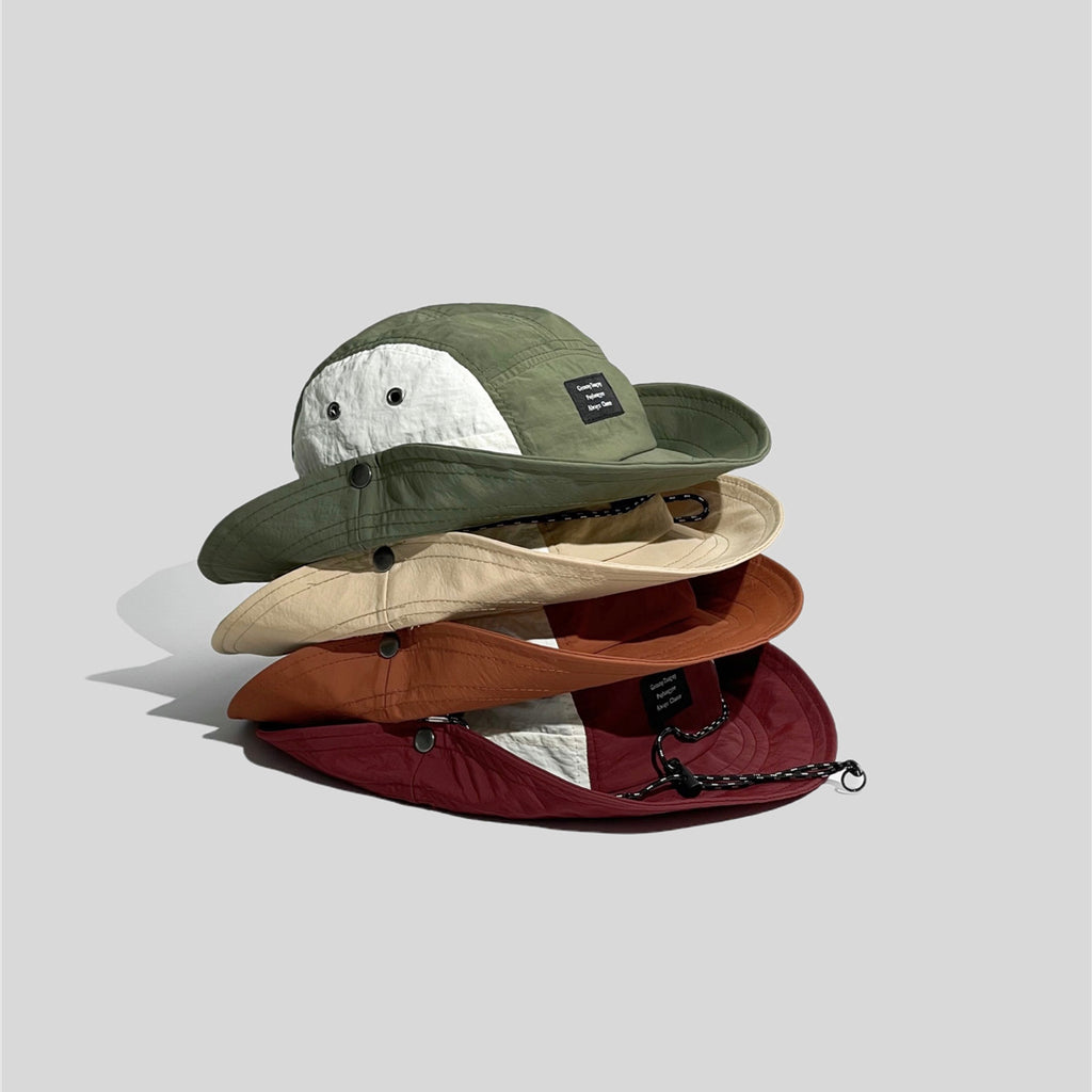 Outdoor Hiking Hat Camping Sun Protection Hat Quick-Dry Western Cowboy Bucket Hat