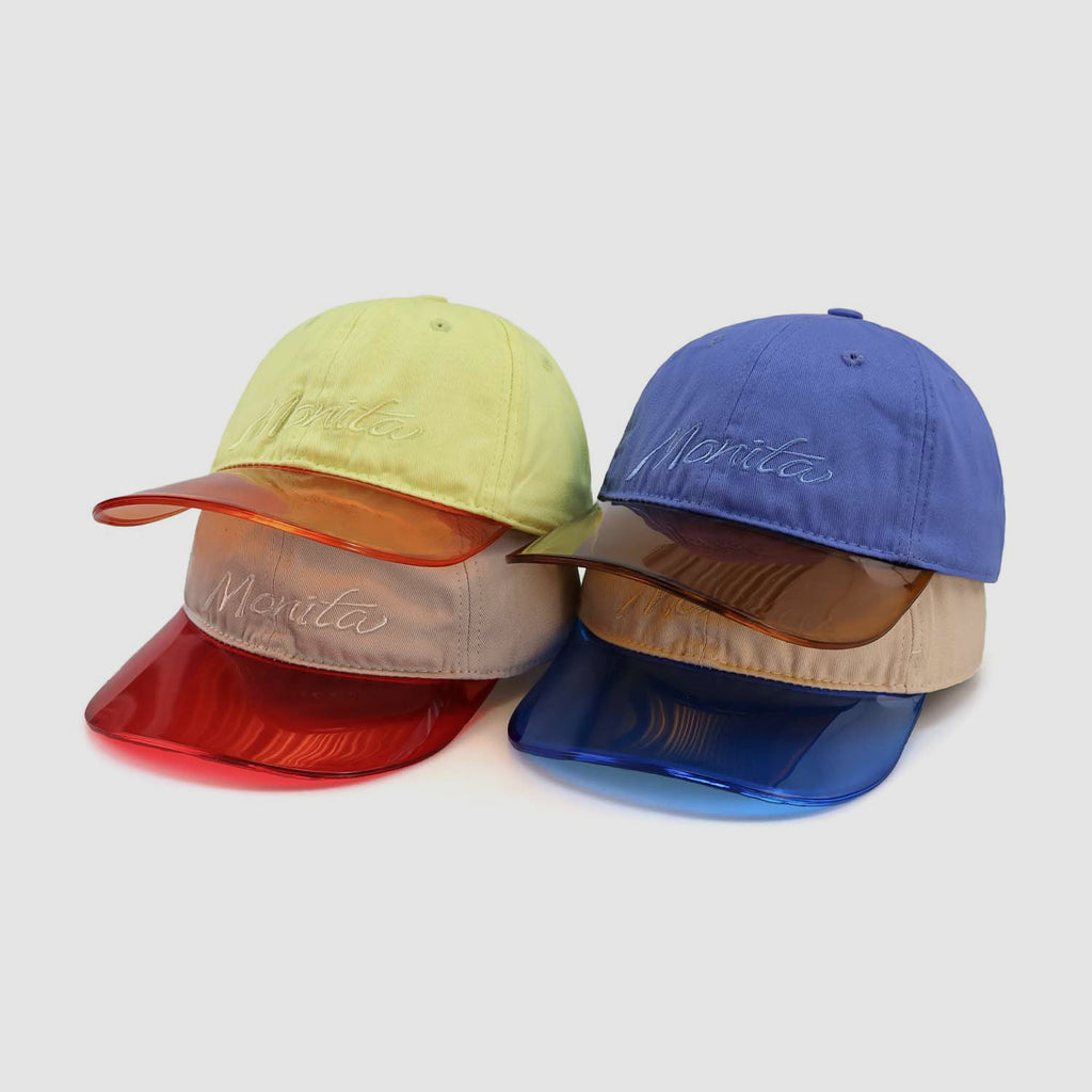 Eco-friendly Plastic Brim Spliced Cotton Baseball Cap