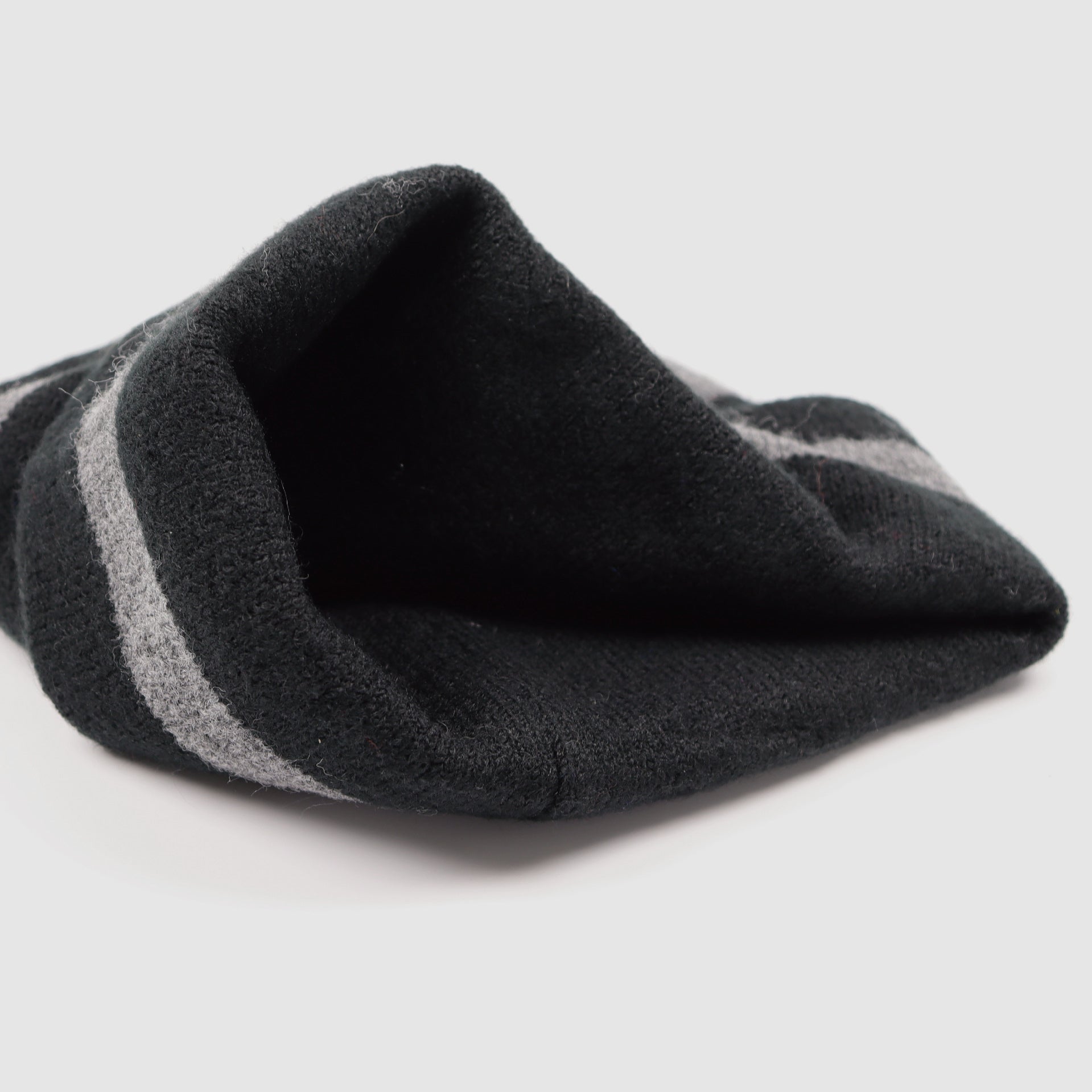 Classic Stripe Patch Knit Beanie