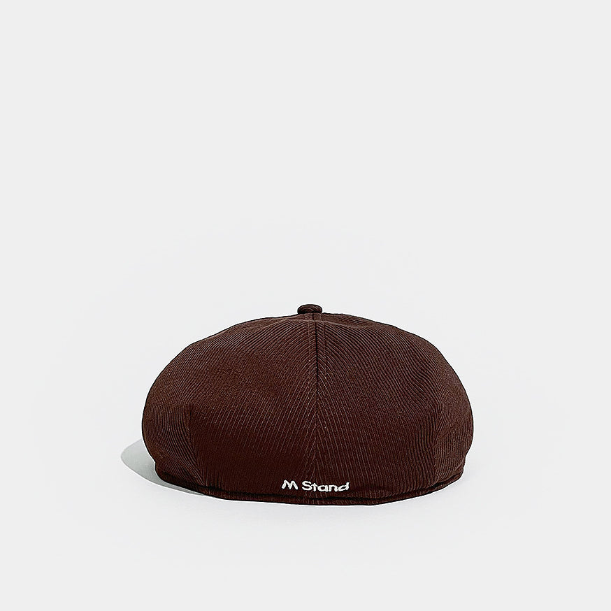 Corduroy Solid Color Flat Cap