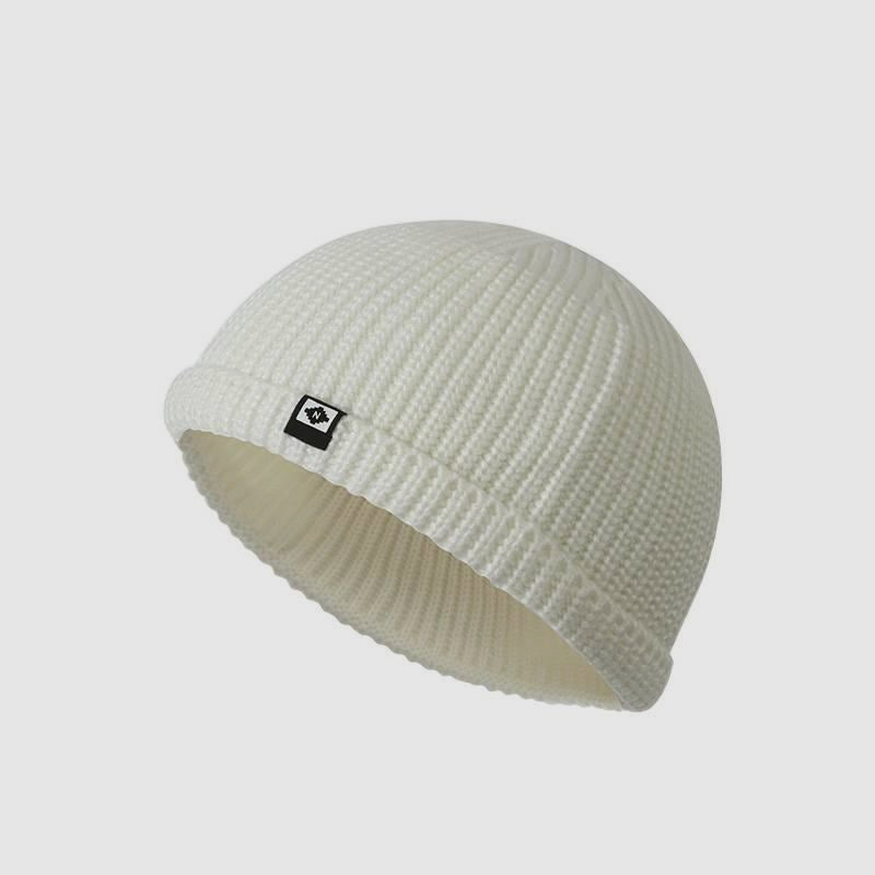 Plain Cuffed Warm Docker Cap
