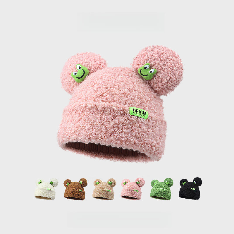 Cute Frog Lambswool Beanie