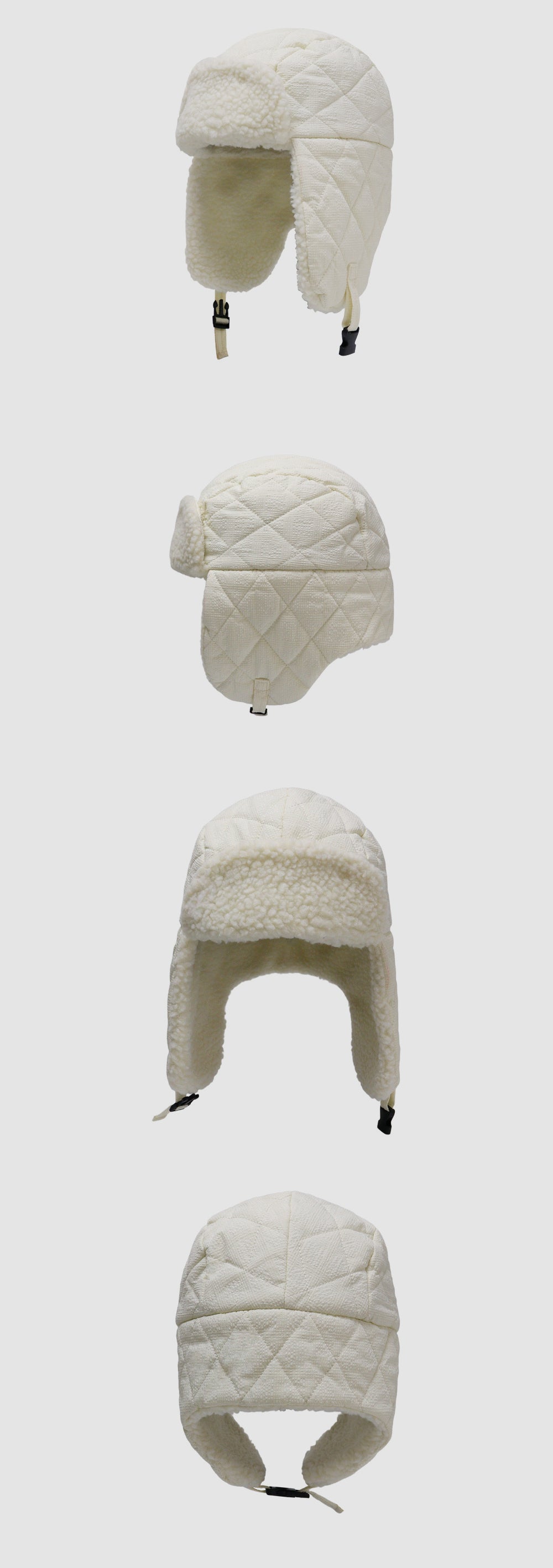 Cycling Hiking Thick Fleece Ear Flap Trapper Hat