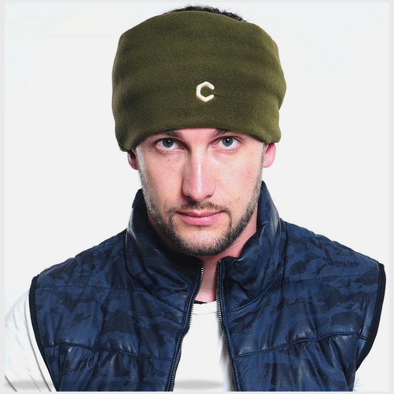 Men's Three-in-One Fleece Hat Outdoor Cycling Mouth Guard Hat Cold Hat