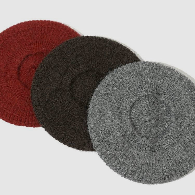Wool Blend Minimalist Versatile Retro Beret