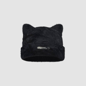 Imitation Mink Fur Knitted Hat Cold Hat