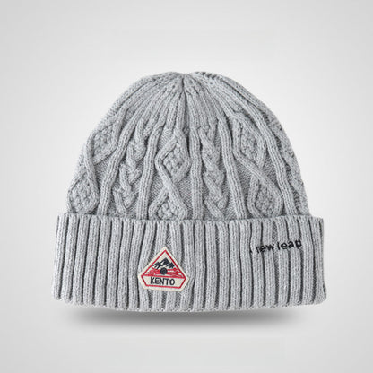 Thick Needle Line Warm Short Beanie