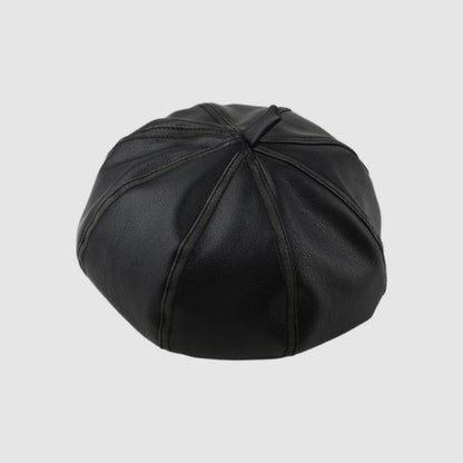 Modern Pu Distressed Beret