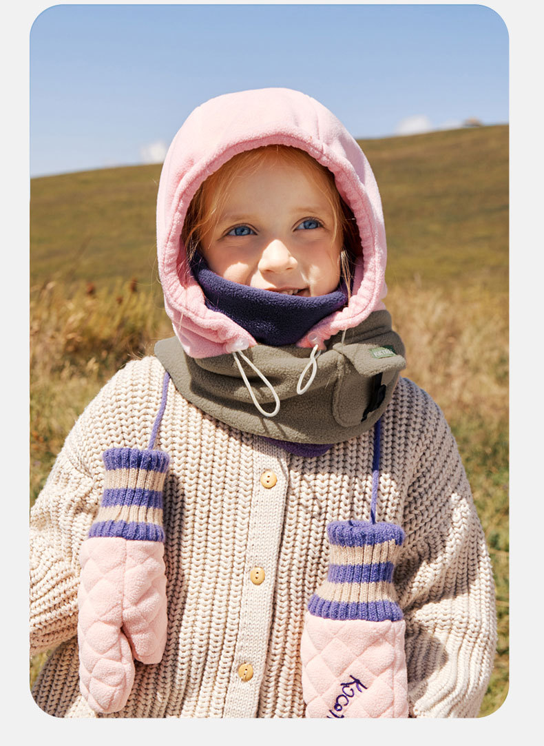 Children's Hat Scarf Integrated Windproof Mask Anti-static Ear Protection Hat