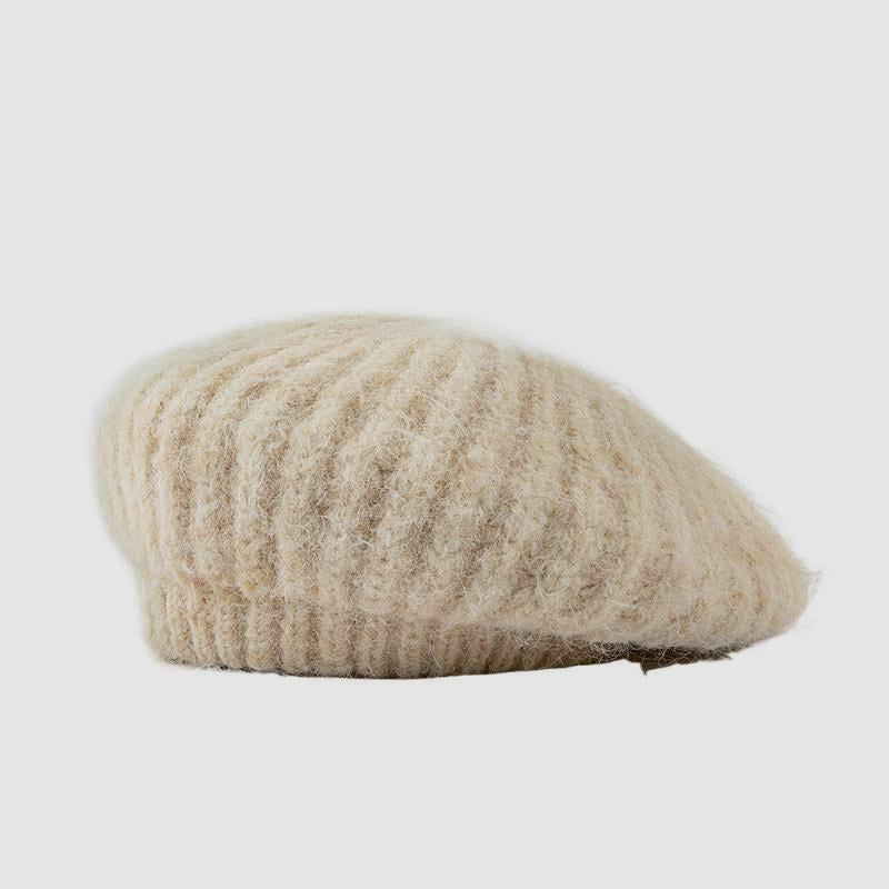 Womens Big Head Mohair Beret