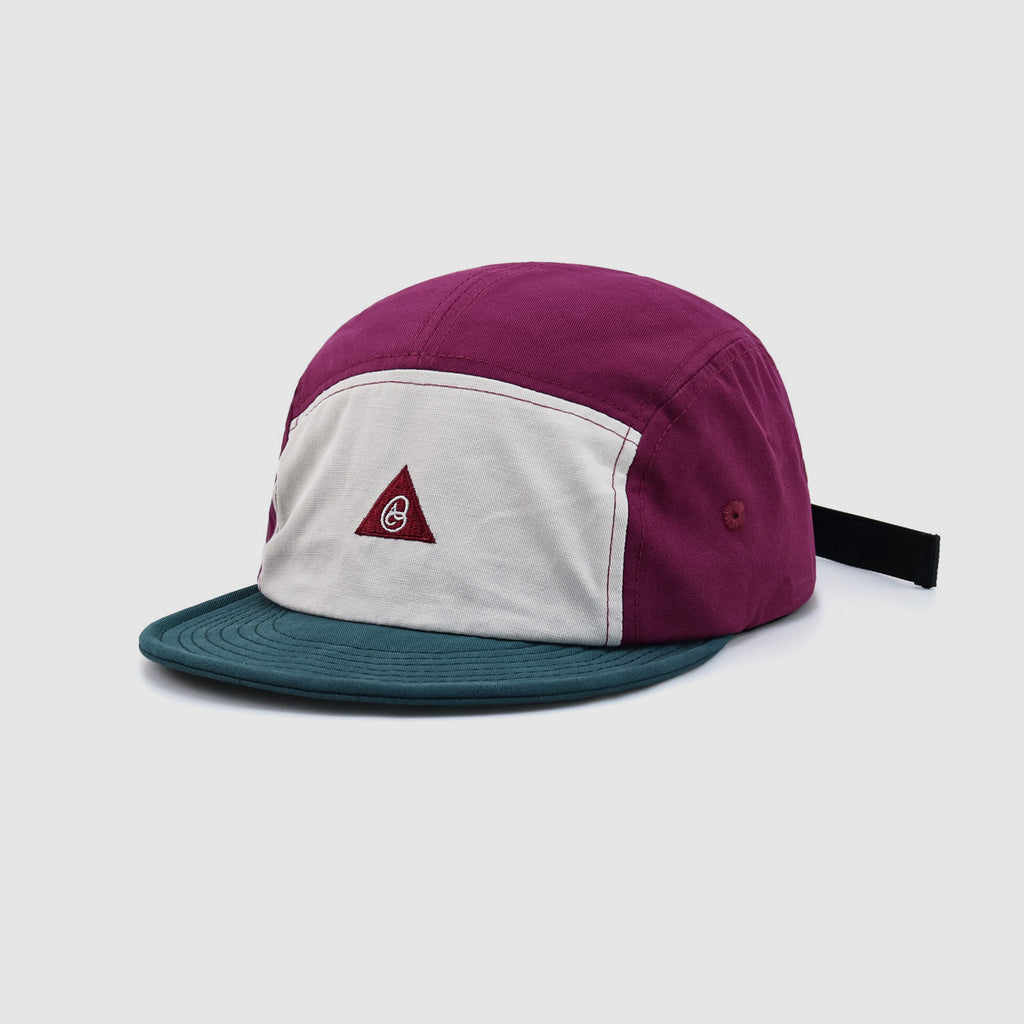 Stitching Contrast Color Soft Brim 5 Panel Cap
