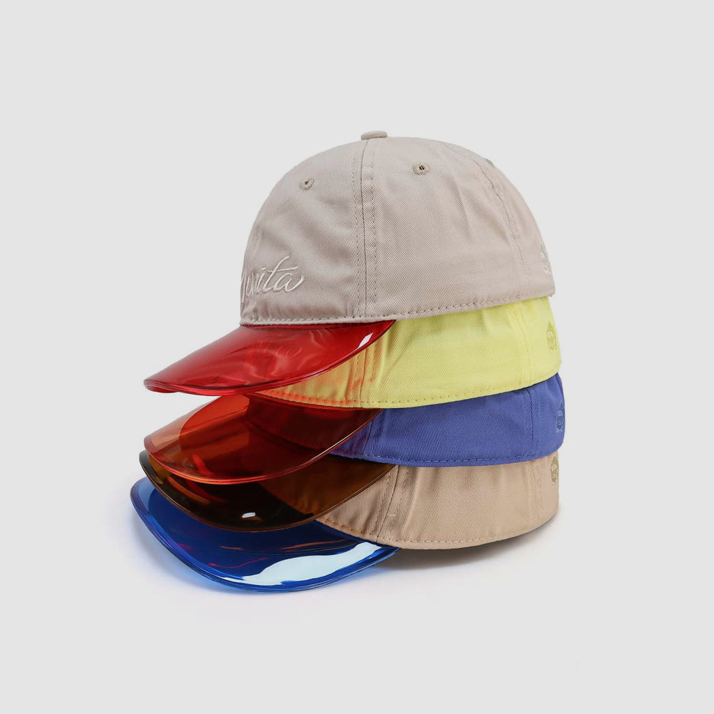 Eco-friendly Plastic Brim Spliced Cotton Baseball Cap