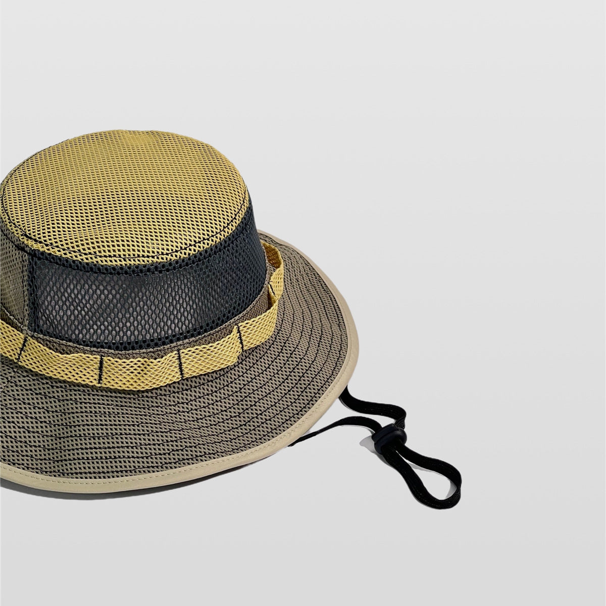 Mesh Breathable Color-Block Fisherman Hat