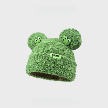 Cute Frog Lambswool Beanie