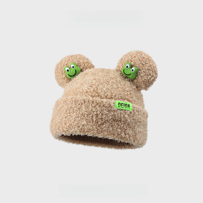 Cute Frog Lambswool Beanie