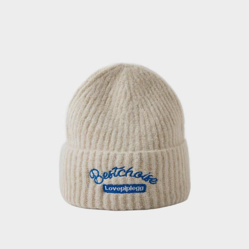 Wind Embroidered Warm Cold Hat Head Wrap Hat