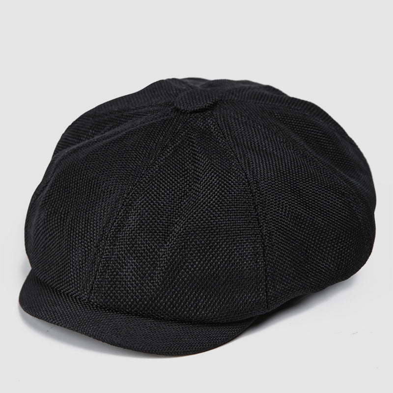 Linen British Flat Cap