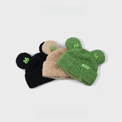 Cute Frog Lambswool Beanie