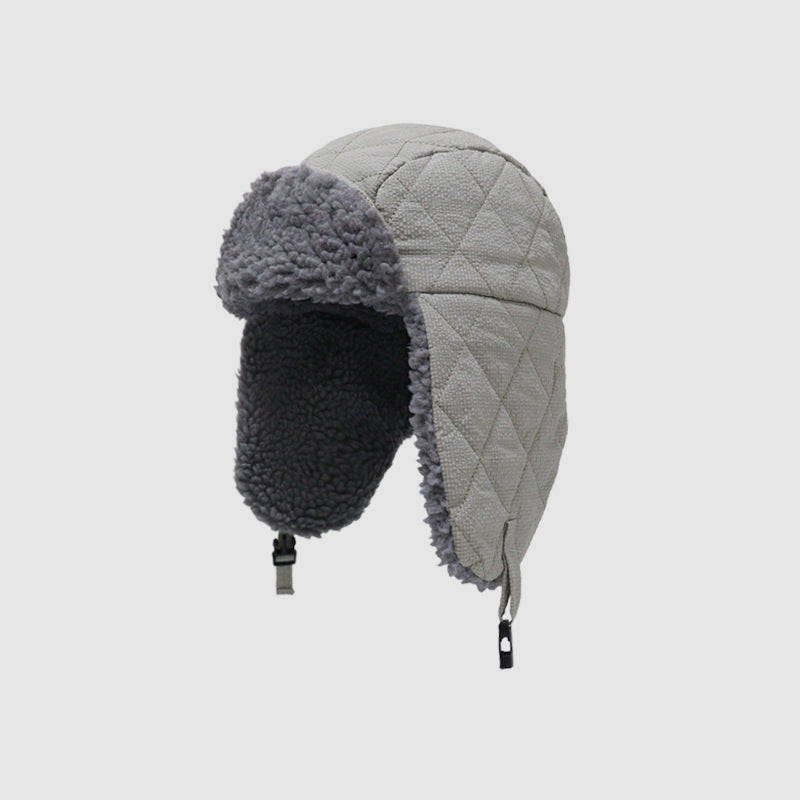 Cycling Hiking Thick Fleece Ear Flap Trapper Hat