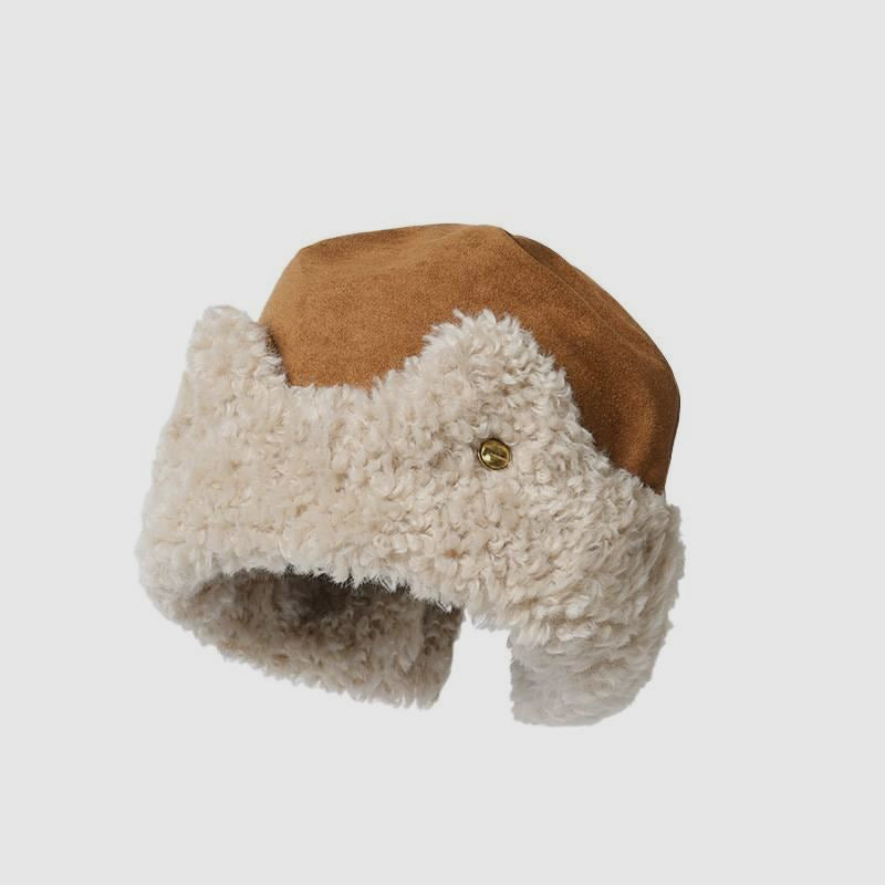 Cat Ear Teddy Fleece Suede Thick Ear Flap Hat