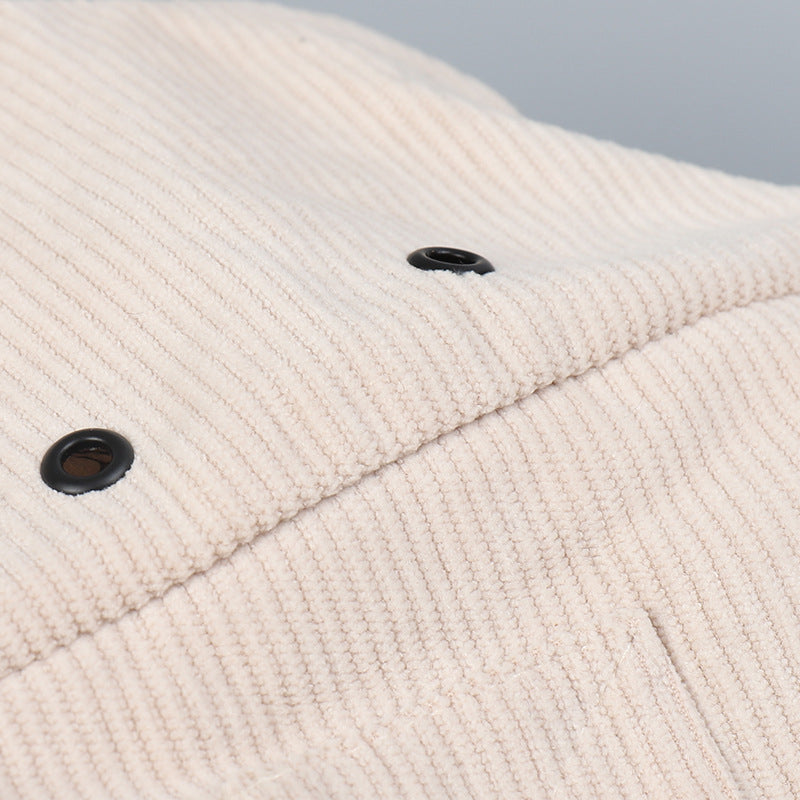 Corduroy Lining Thickened Warm Ski Hat