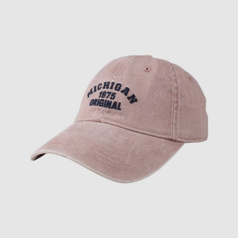 Washed Distressed Letters Embroidered Baseball Cap