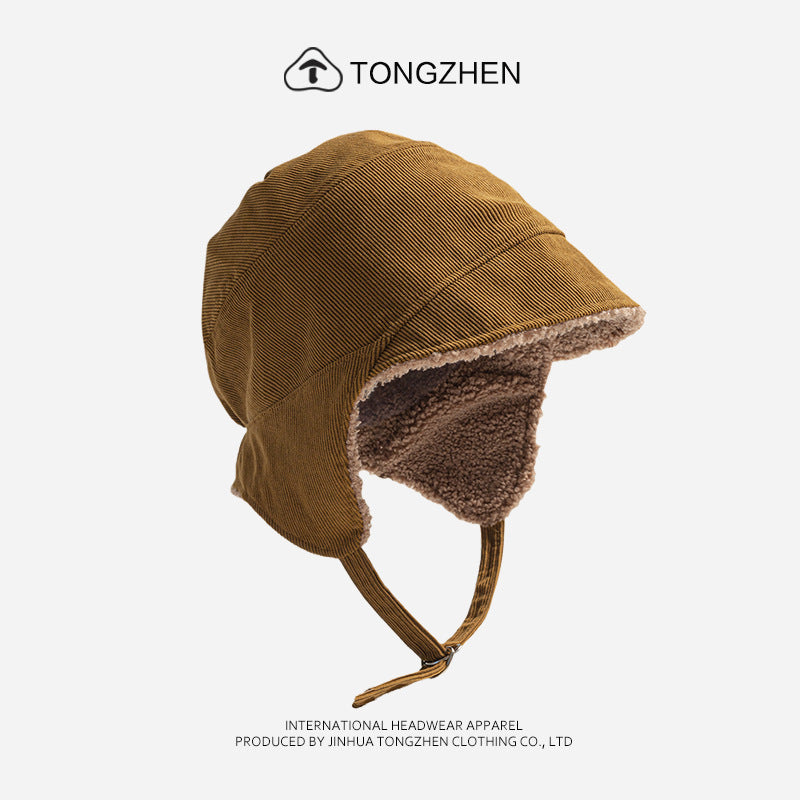 Double-Sided Wear Ear Protection Flight Hat Cycling Warm Windproof Trapper