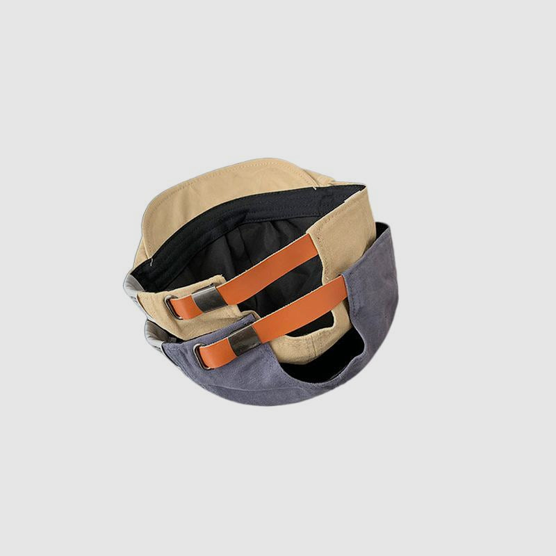 Retro Cloth Label Flat Cap