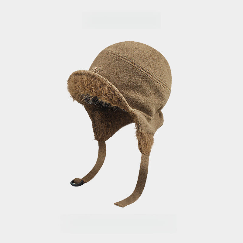 Wind-Proof and Cold Protection Thick Double-Sided Wear Warm Earflaps Cap