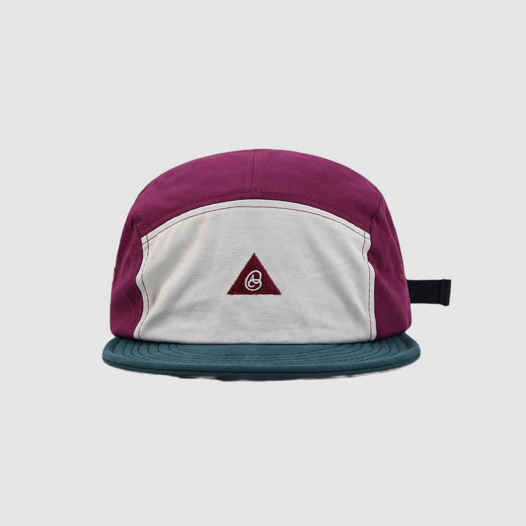 Stitching Contrast Color Soft Brim 5 Panel Cap