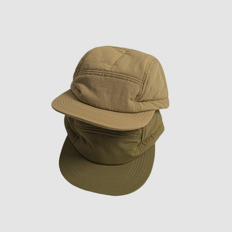 Autumn and Winter Quilted Warm 5 Panel Cap