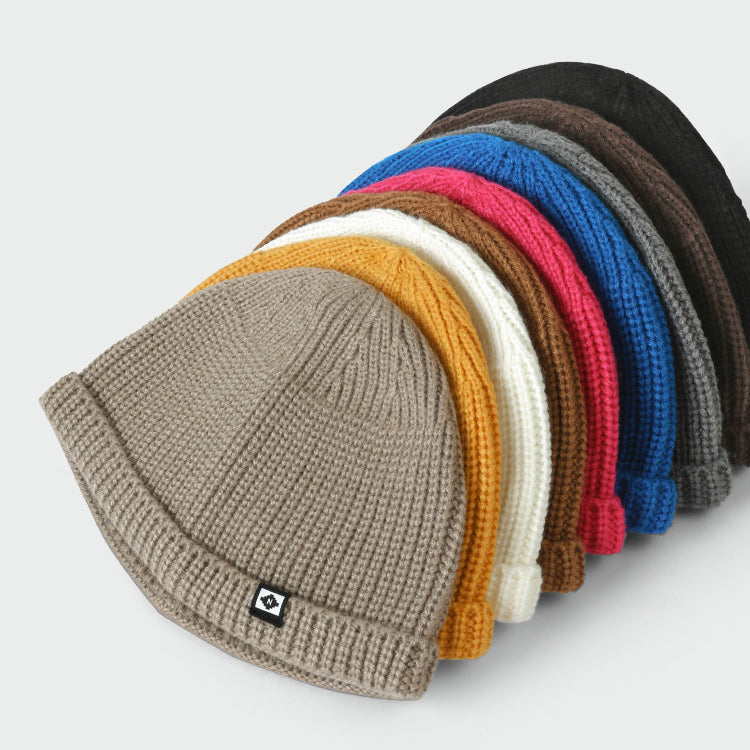 Plain Cuffed Warm Docker Cap