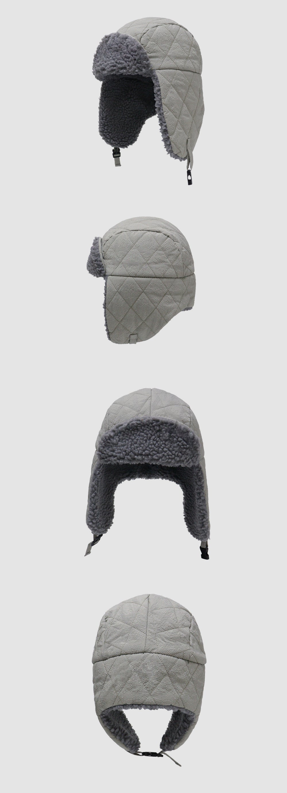 Cycling Hiking Thick Fleece Ear Flap Trapper Hat
