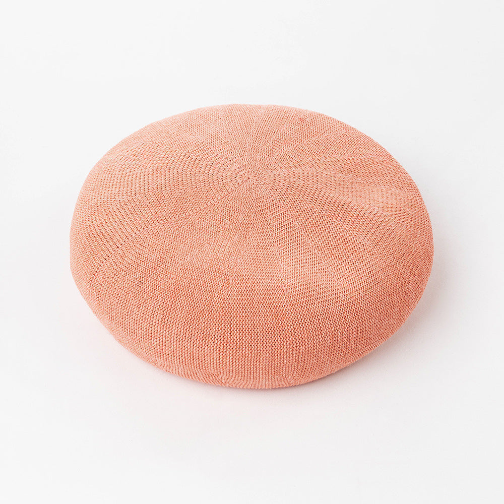 Summer Washi Beret Knitted Breathable Three-Dimensional Painter Hat