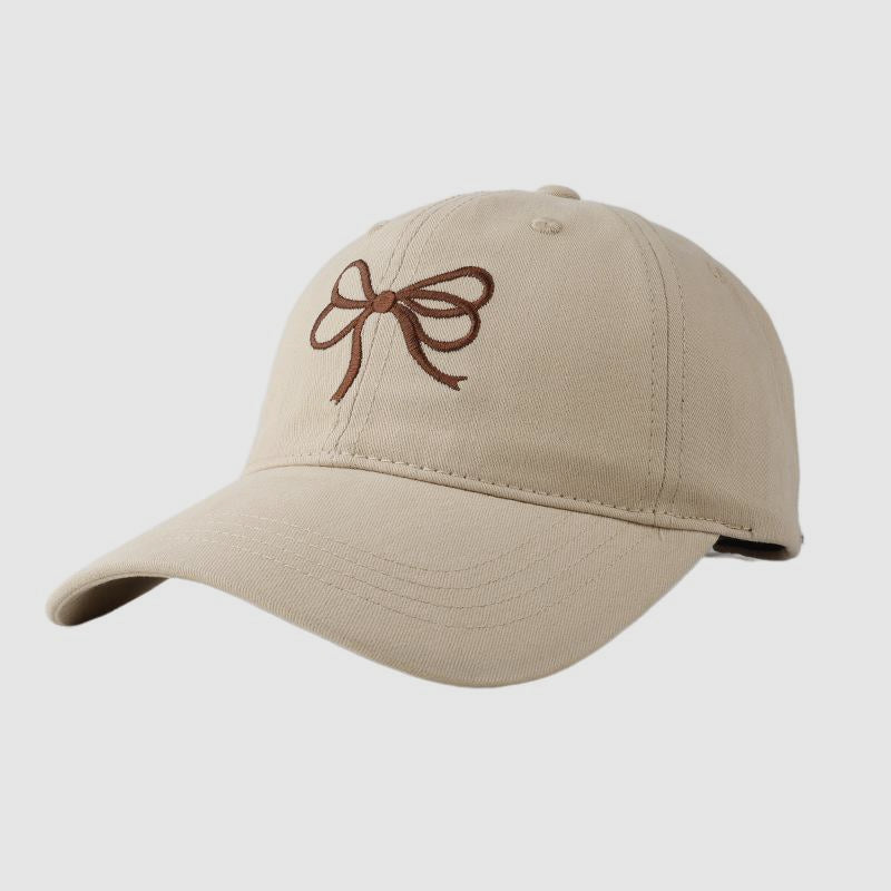 Double Bowknot Embroidered Baseball Cap