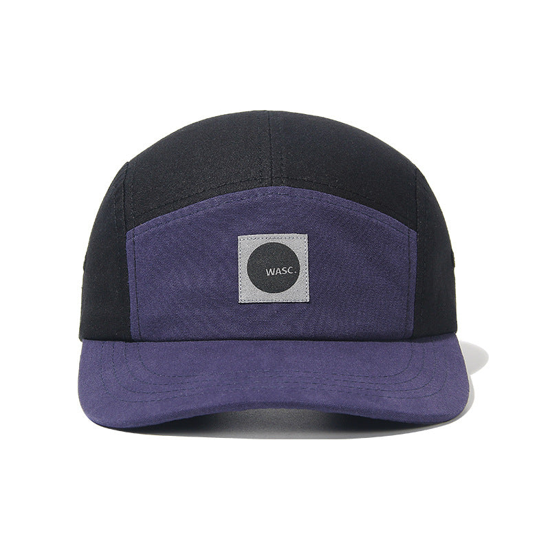 Wide Brim Soft Top American Style 5 Panel Cap