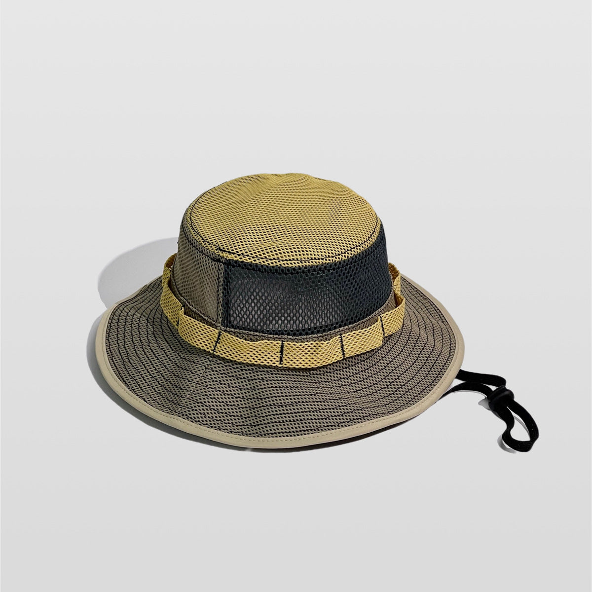 Mesh Breathable Color-Block Fisherman Hat