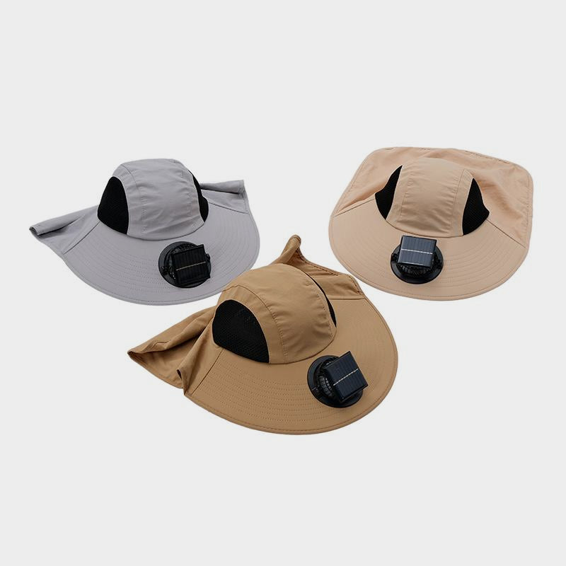 Fan Hat Men Summer Outdoor Sun Protection Fishing Hat Fisherman Hat