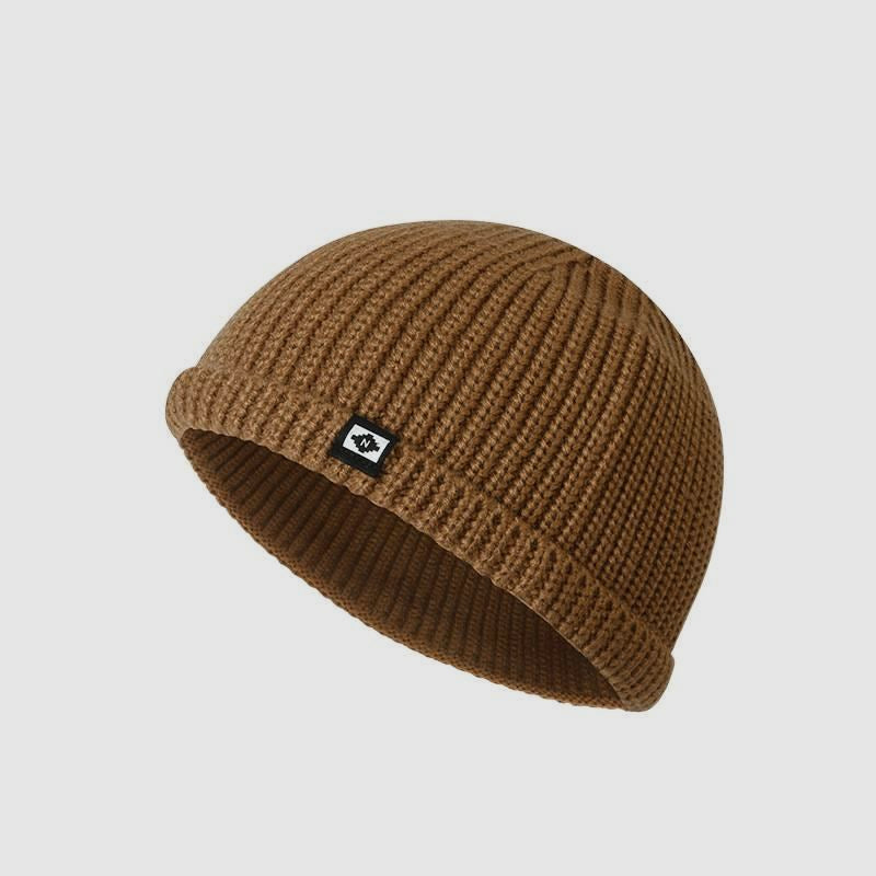 Plain Cuffed Warm Docker Cap