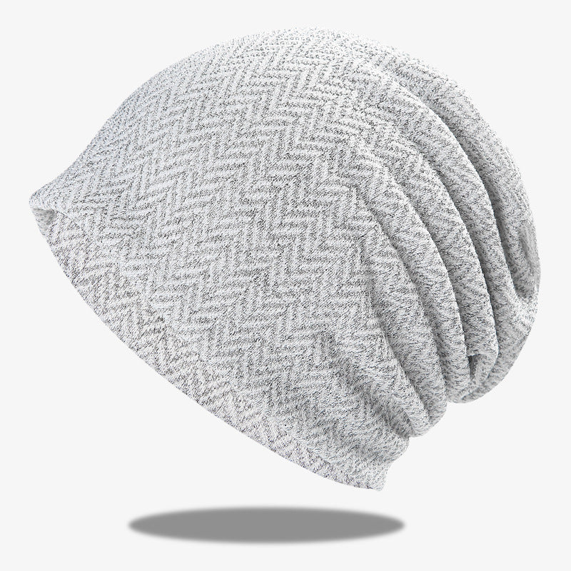 Spring and Autumn Hollow Breathable Sleeve Cap Solid Color Toque Sun-Proof and Breathable