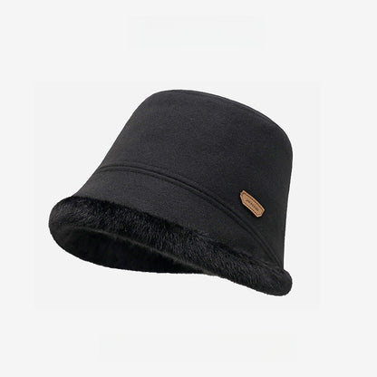 Wool Rough Selvedge Fisherman Hat Autumn and Winter Thick Warm