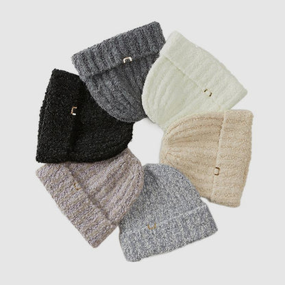 Big Head Circumference Elastic Fleece Beanie