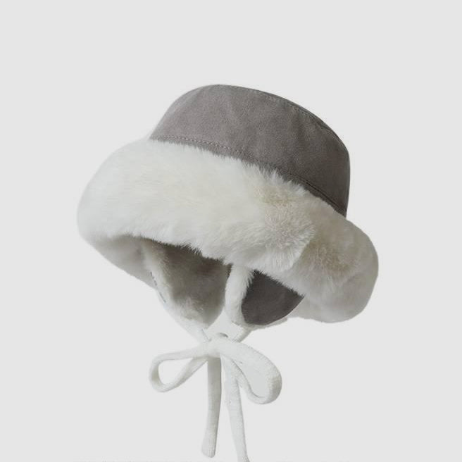 Suede Fleece-Lined Cycling Cold-Proof Ear Flap Trapper Hat