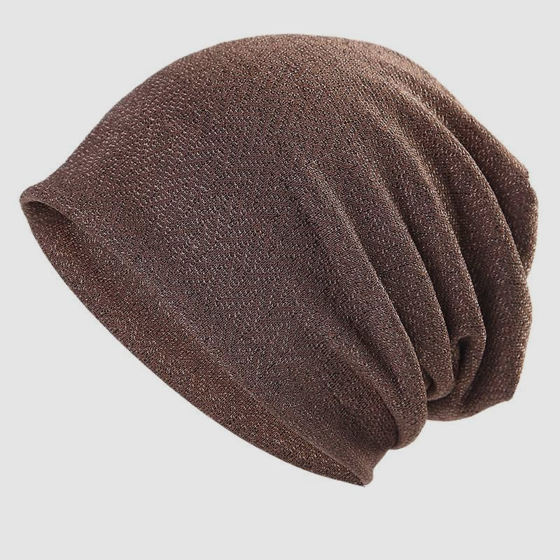 Spring and Autumn Hollow Breathable Sleeve Cap Solid Color Toque Sun-Proof and Breathable