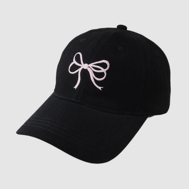 Double Bowknot Embroidered Baseball Cap