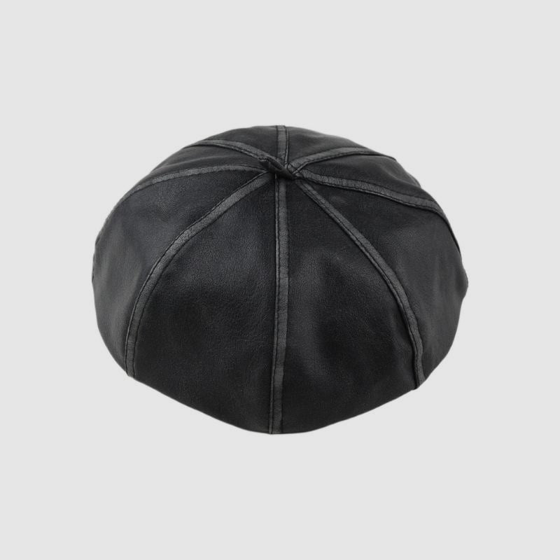 Modern Pu Distressed Beret