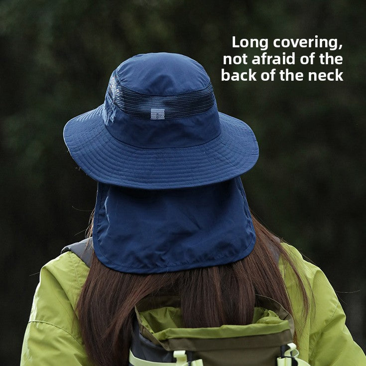 Breathable Thin Fishing Hat Neck Protection Outdoor Hiking Hat